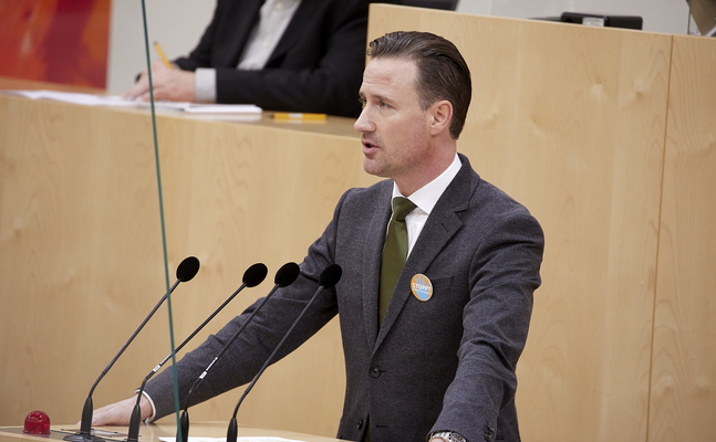 Der designierte neue FPÖ-Wehrsprecher Volker Reifenberger im Nationalrat.