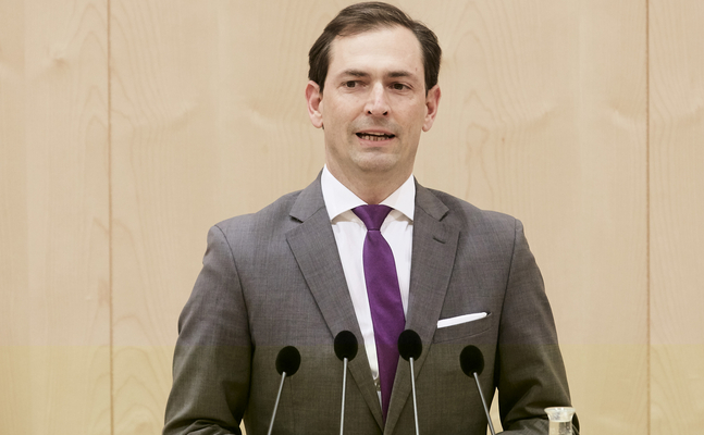 FPÖ-Parlamentarier Christian Ragger im Nationalrat.