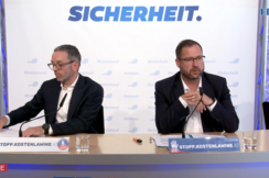 FPÖ-Bundesparteiobmann Herbert Kickl und Verkehrssprecher Christian Hafenecker.