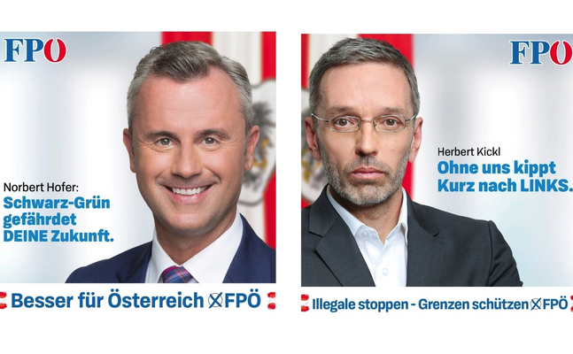 Nationalratswahl: FPÖ präsentiert zweite Plakatwelle - Grundtenor: Warnung vor Schwarz-Grün - nur die FPÖ kann die Kurz-ÖVP vor dem Umfallen nach links bewahren.