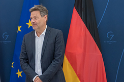 Deutschlands grüner Wirtschaftsminister Robert Habeck ruft zum Energiesparen auf.