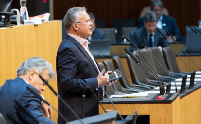 FPÖ-Parlamentarier Gerald Hauser im Nationalrat.