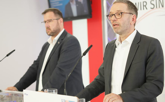 FPÖ-Verkehrssprecher Hafenecker und -Bunddesparteiobmann Kickl fordern sofortige Preisreduktion bei Sprit, Gas und Strom..