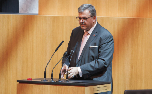 FPÖ-Parlamentarier Gerhard Deimek im Nationalrat.