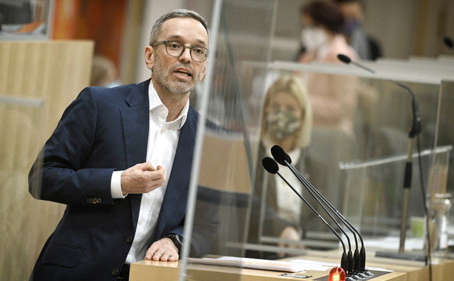 FPÖ-Bundesparteiobmann Kickl: "Parlament des neutralen Österreich ist keine Präsentationsplattform für Präsidenten anderer Länder."