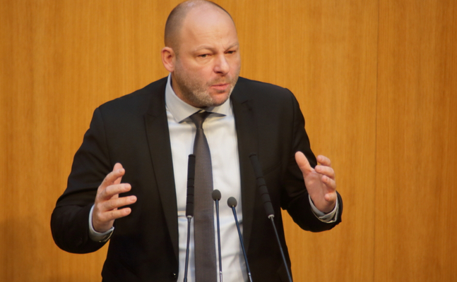 FPÖ-Kultursprecher Thomas Spalt im Parlament.
