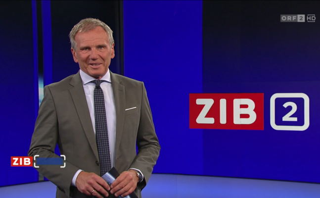 ORF-Sprecher Armin Wolf in der ZIB2 am 3. August 2022.
