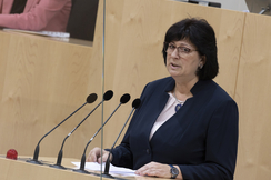 FPÖ-Frauen- und Seniorensprecherin Rosa Ecker im Parlament.